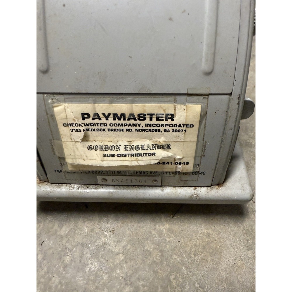 Paymaster Ribbon Writer - Picture 4 of 4